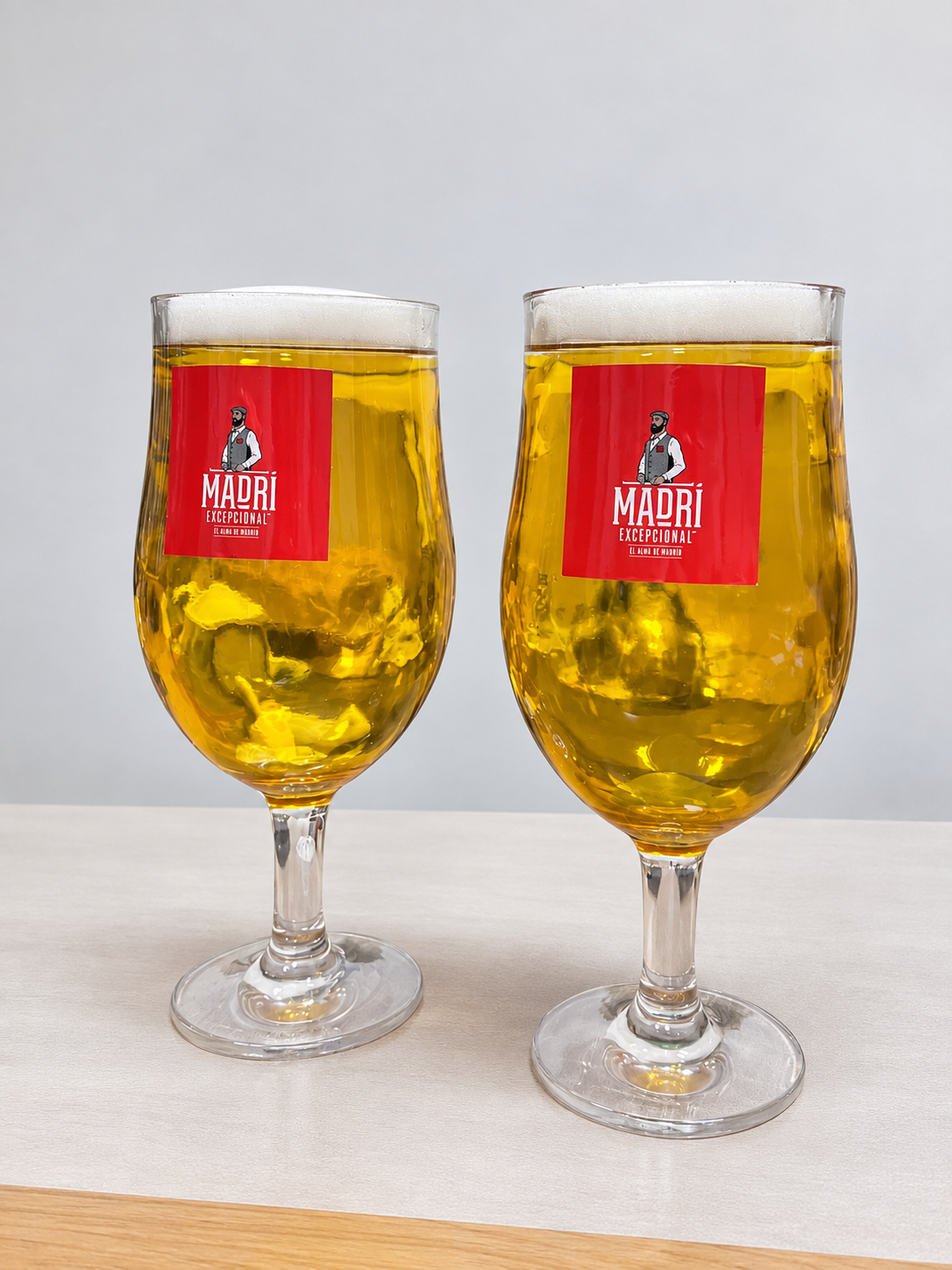 Custom oversized transparent resin beer glass display prop manufactured by SOARPEAN