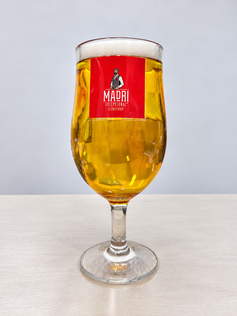 Custom oversized transparent resin beer glass display prop manufactured by SOARPEAN